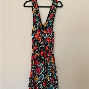 TOPSHOP 80s Floral Pinafore Dress - 0